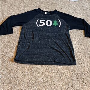 Bella Canvas Black and Gray Long Sleeve Tee